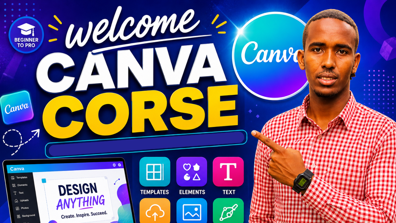 Canva graphic design master glass